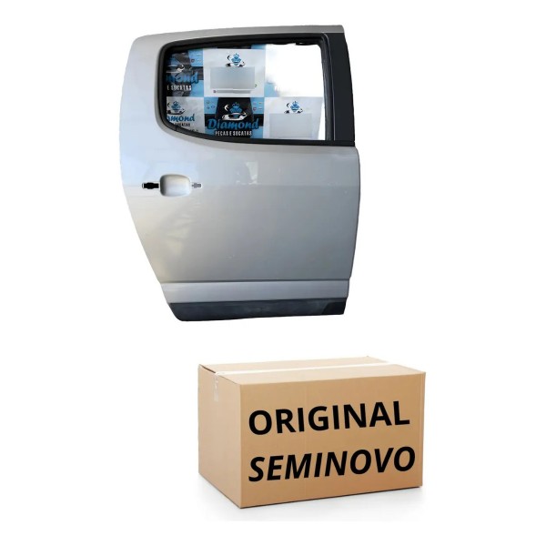 Porta Traseira Direita S10 2018 Original Traseira Direito Prateado