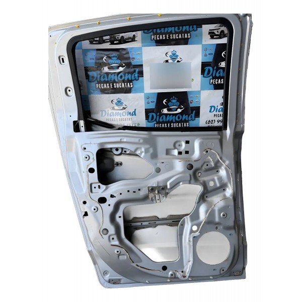 Porta Traseira Esquerda S10 2018 Original Traseira Esquerdo Prateado
