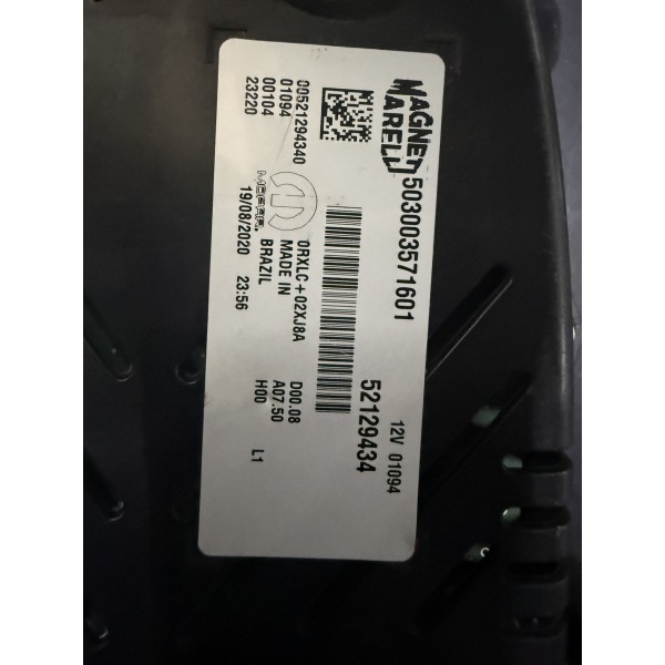 Painel De Instrumentos Fiat Toro 2.0 2020 52129434