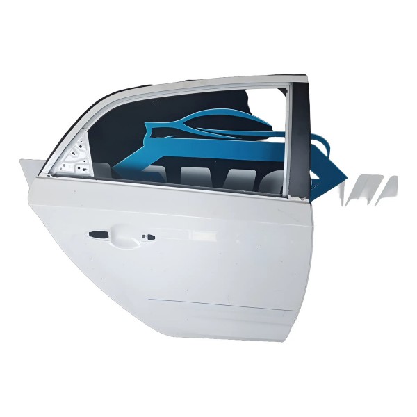 Porta Traseira Direito Hyndai Hb20 2013/2018 Traseira Direito Branco