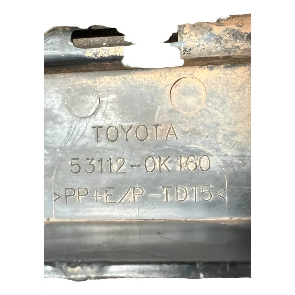 Moldura Grade Parachoque Dianteiro Original Hilux 16 A 22 Preto