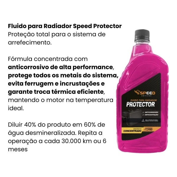 Kit 5 Unidades Fluido Para Radiador Protector Speed Rosa