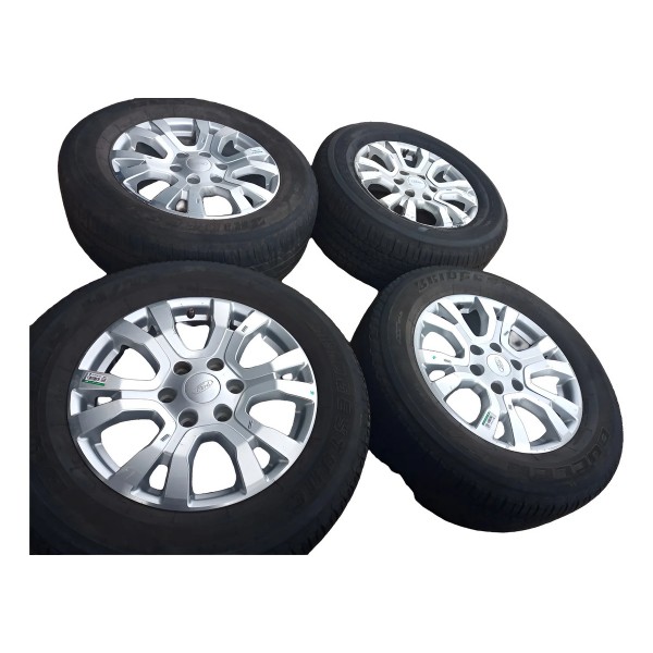 Jogo Roda C/ Pneu Ford Ranger Limited 2019/2020 265/60r18 Prateado