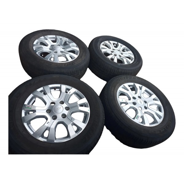 Jogo Roda C/ Pneu Ford Ranger Limited 2019/2020 265/60r18 Prateado