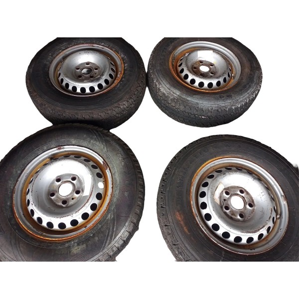 Jogo De Roda C/pneu Amarok 2013/2017 Original Cinza