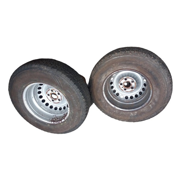 Jogo De Roda C/pneu Amarok 2013/2017 Original Cinza