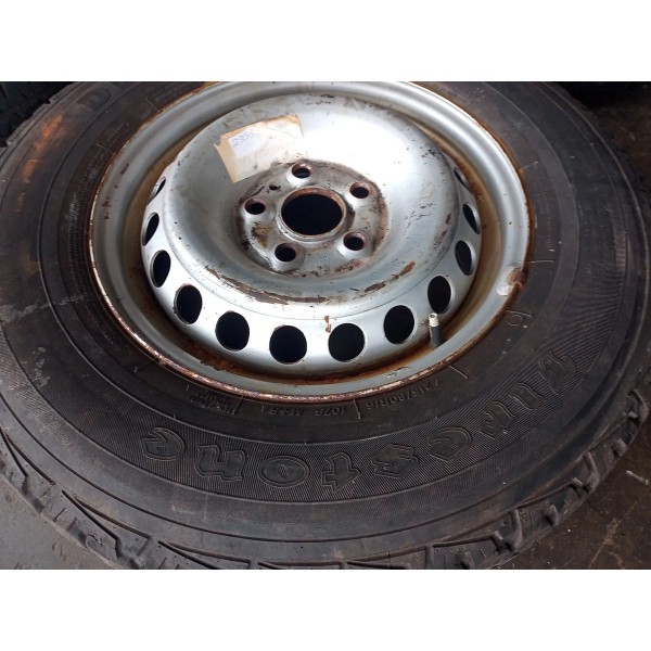 Jogo De Roda C/pneu Amarok 2013/2017 Original Cinza