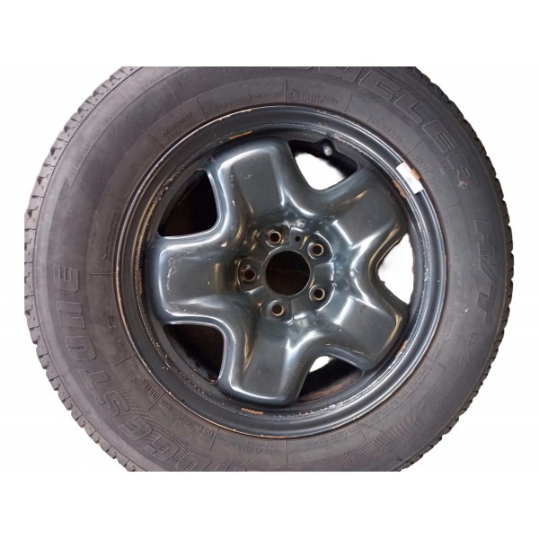 Roda Avulsa  Estepe Aro 16 C/ Pneu Fiat Toro 2016/2020 Preto