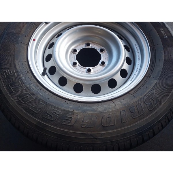 Roda Estepe Hilux Sw4 2.8 265/65r17 Original Prateado