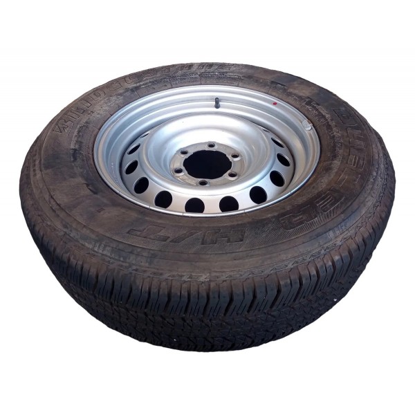 Roda Estepe Hilux Sw4 2.8 265/65r17 Original Prateado