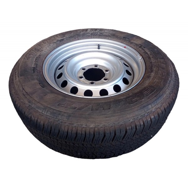 Roda Estepe Hilux Sw4 2.8 265/65r17 Original Prateado