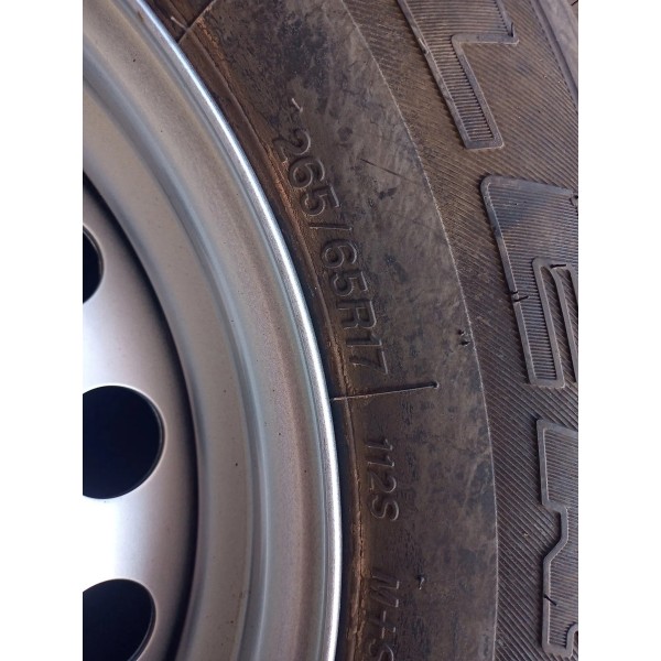 Roda Estepe Hilux Sw4 2.8 265/65r17 Original Prateado