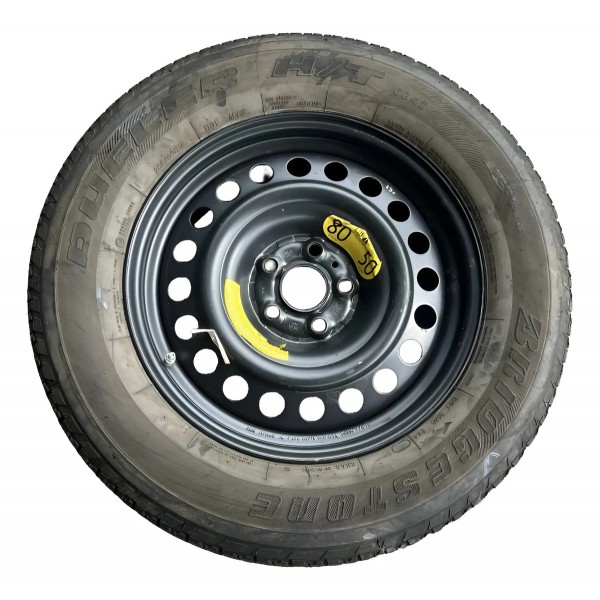 Roda 5 Furos C/pneu Bridgestone Otimo Estado 265/60r18 Preto