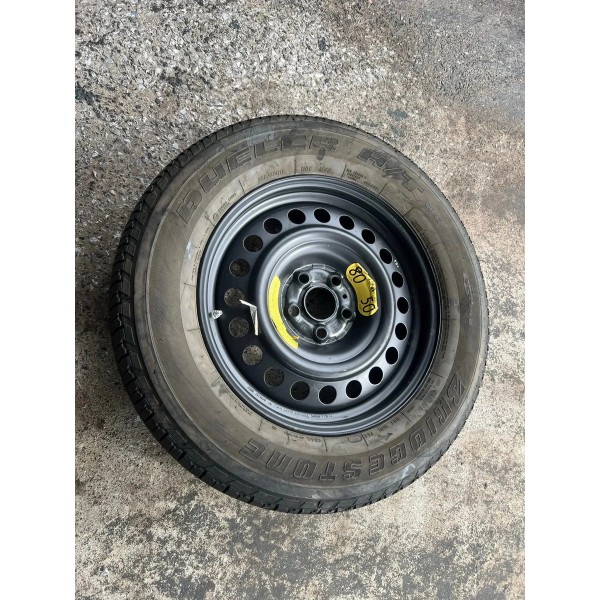 Roda 5 Furos C/pneu Bridgestone Otimo Estado 265/60r18 Preto