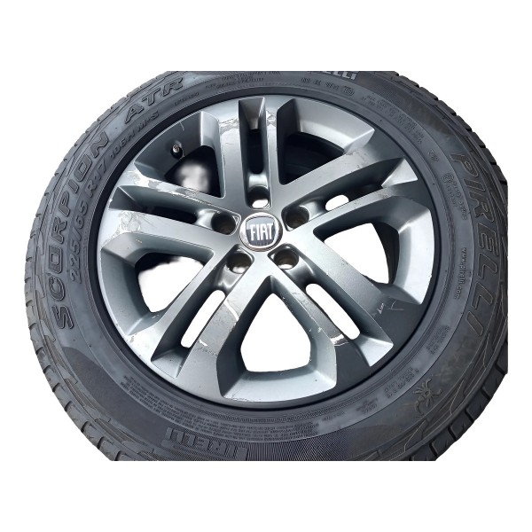 Roda Avulsa 17 Fiat Toro 2016/2021 Original Cinza-escuro