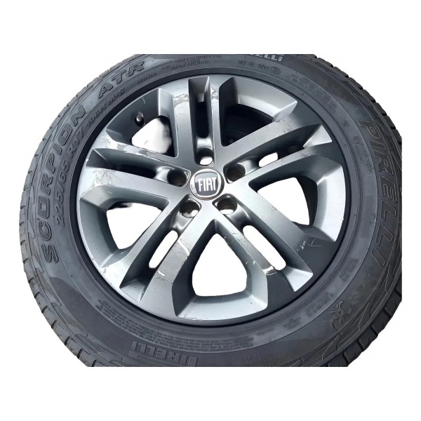 Roda Avulsa 17 Fiat Toro 2016/2021 Original Cinza-escuro