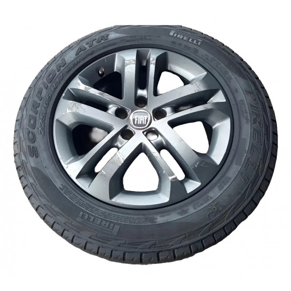 Roda Avulsa 17 Fiat Toro 2016/2021 Original Cinza-escuro