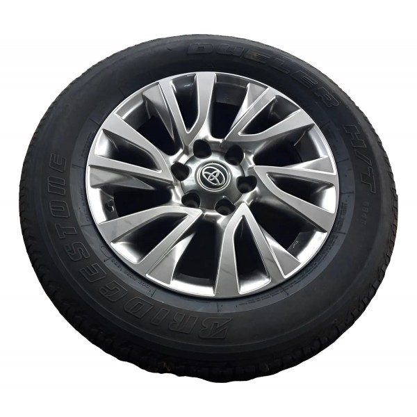 Roda Avulsa Aro18 C/pneu Hilux Sw4 Srx 2020/2023 Original Cinza-escuro