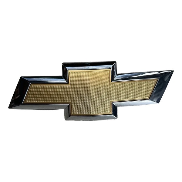 Emblema Dianteiro Grade Chevrolet S10 2017 A 2021 Original Dourado