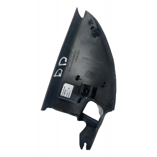 Moldura Retrovisor Direito Vw Polo Virtus 2017/2025 Original Preto