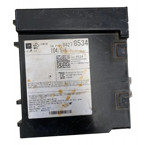 Modulo Central Radio S10 2017 84278534