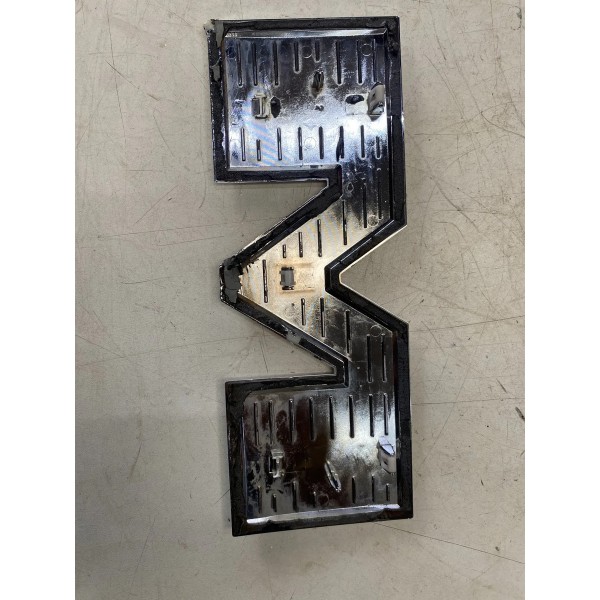 Emblema Tampa Traseira Dodge Ram 3500 2022 Prateado