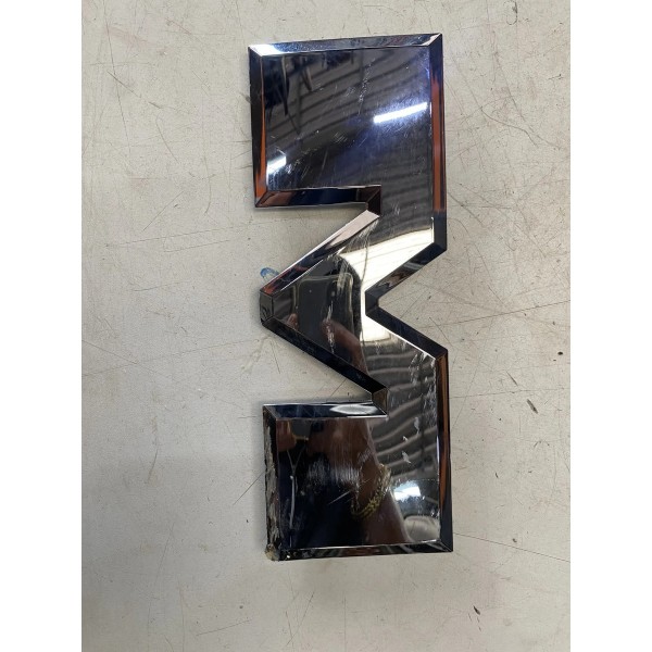 Emblema Tampa Traseira Dodge Ram 3500 2022 Prateado