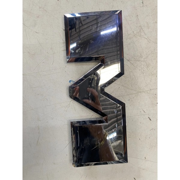 Emblema Tampa Traseira Dodge Ram 3500 2022 Prateado