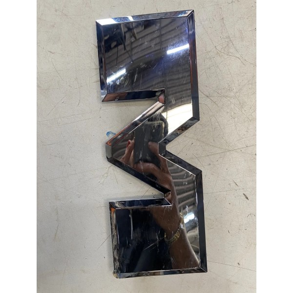 Emblema Tampa Traseira Dodge Ram 3500 2022 Prateado