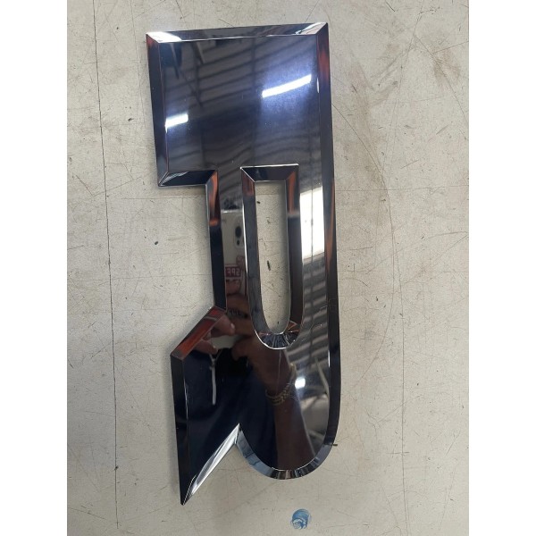 Emblema Tampa Traseira Dodge Ram 3500 2022 Prateado