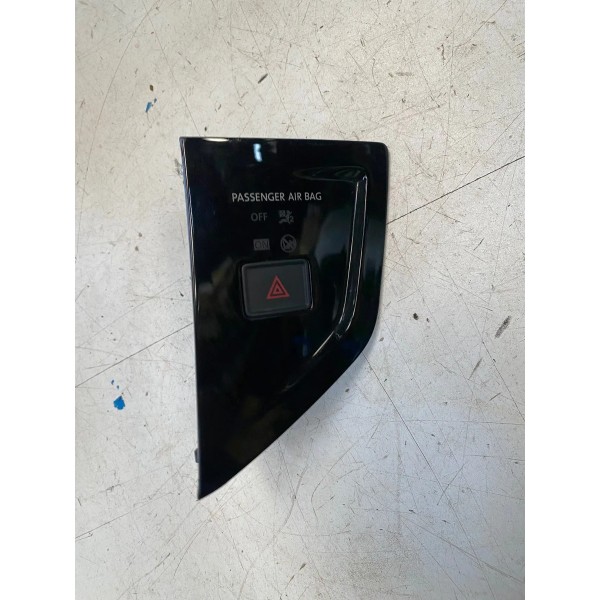Botão Pisca Alerta C/ Moldura Vw Virtus 2020 Original