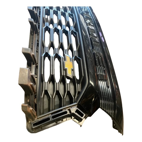 Grade Parachoque Dianteiro Preto Chevrolet S10 2023 Original